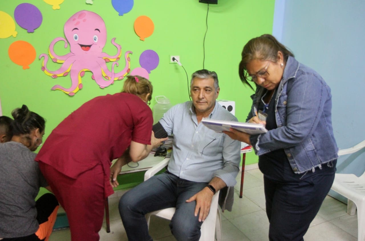 Nediani acompañó operativo de salud que benefició a los vecinos del Bº Villa Suaya